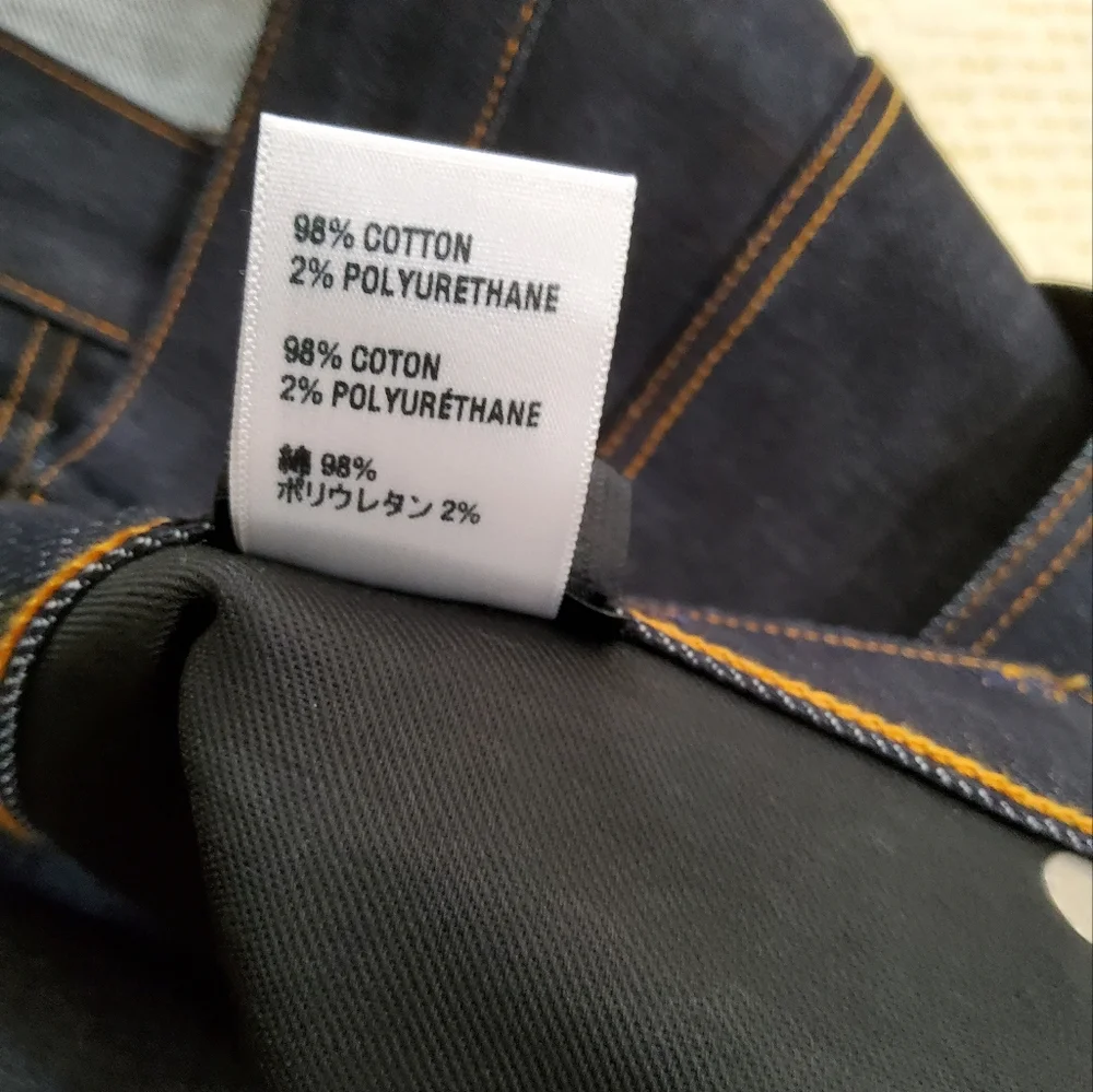 3×1 NYC Navy Blue Strait Leg Jeans Size 34